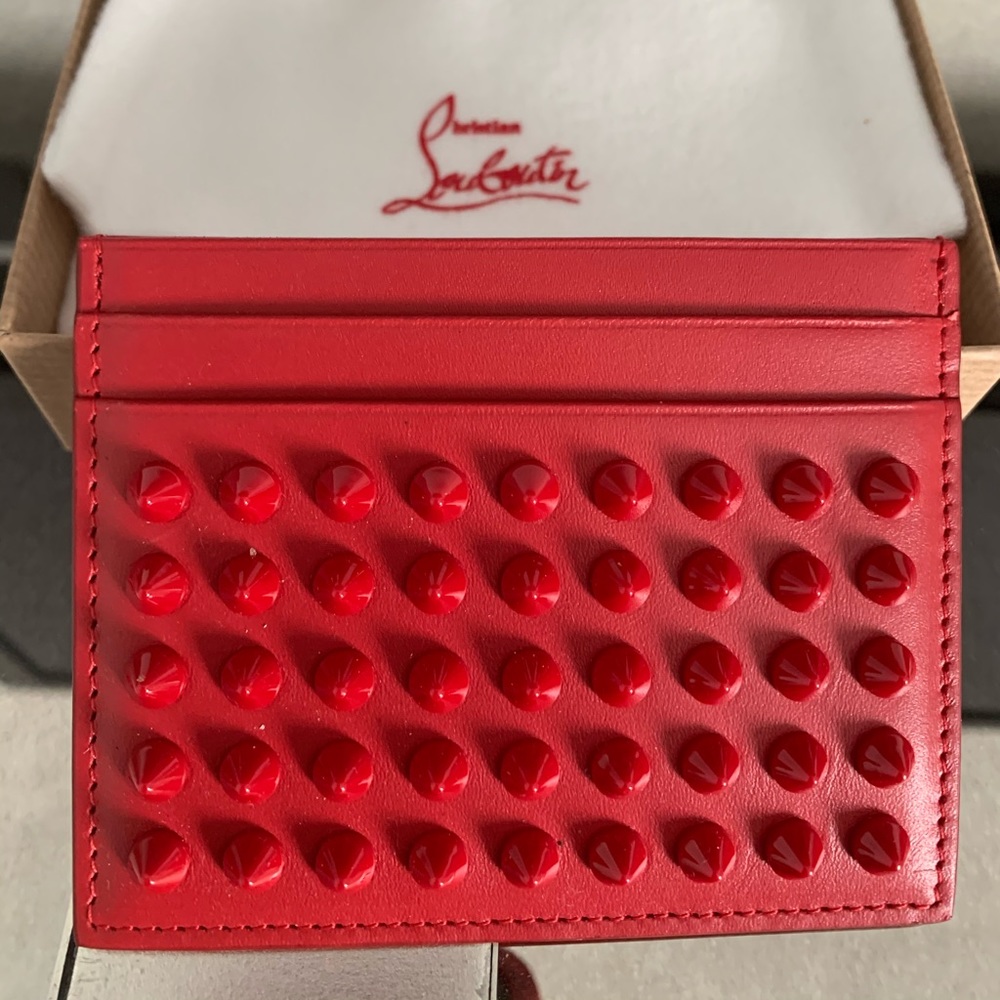 Christian Louboutin leather card case